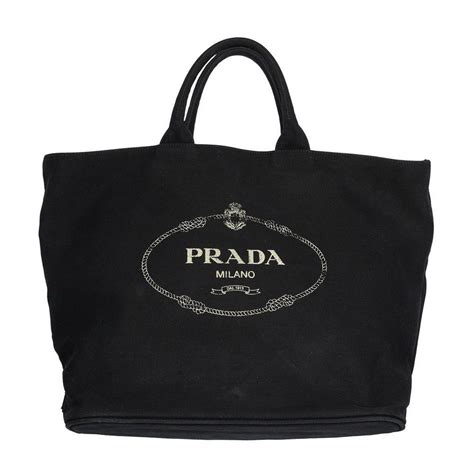 prada tote canvas tote|prada canvas tote large.